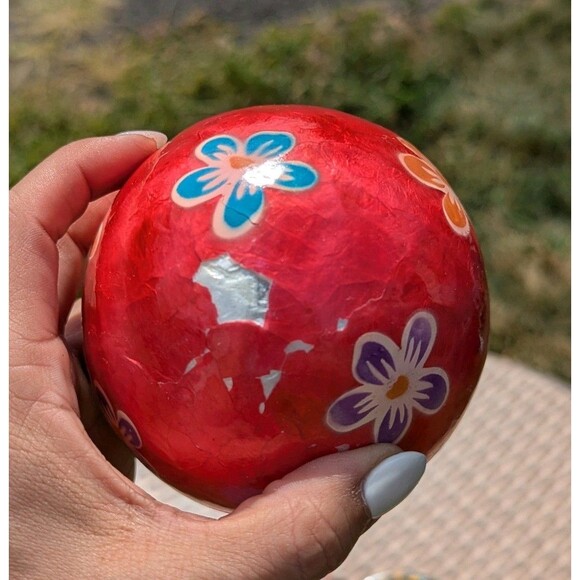 Pier 1 Day of the Dead Sugar Skulls LOT OF 8 Decorative Balls Halloween Skulls - Picture 5 of 13